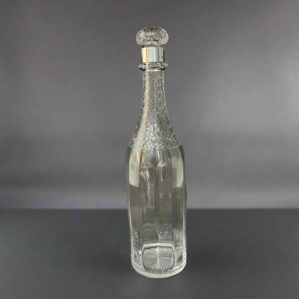 Silver mounted decanter
