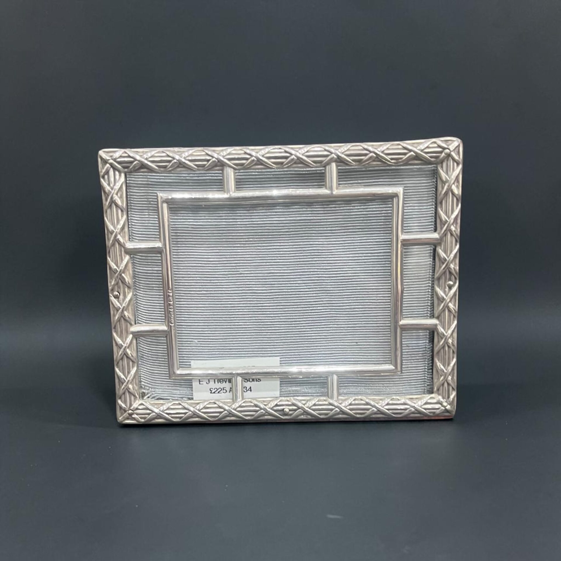 3x4" lateral silver frame, Birmingham 1905 by E J Trevitt & Sons