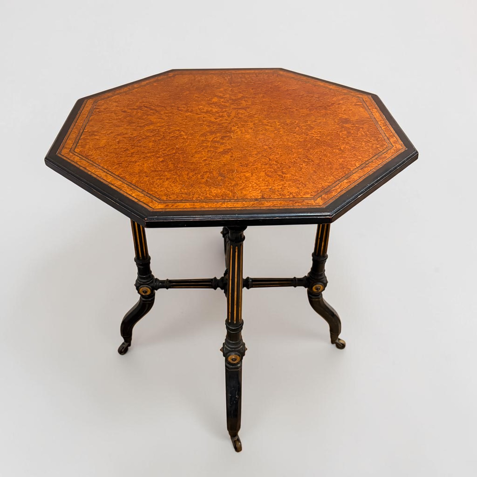 Victorian Darker Burr Walnut Occasional Table circa 1870