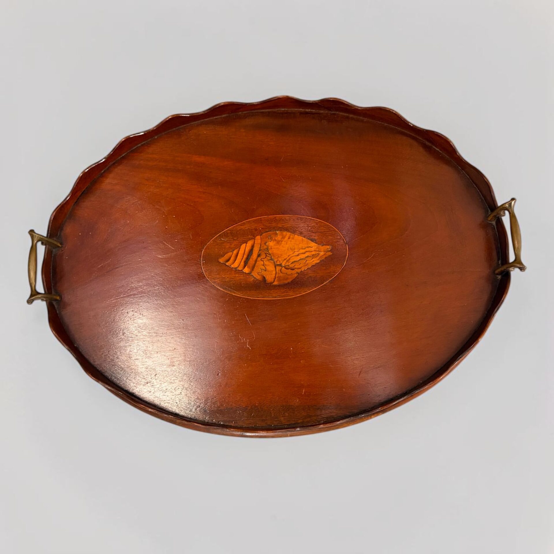 Georgian mahogany inlaid tray