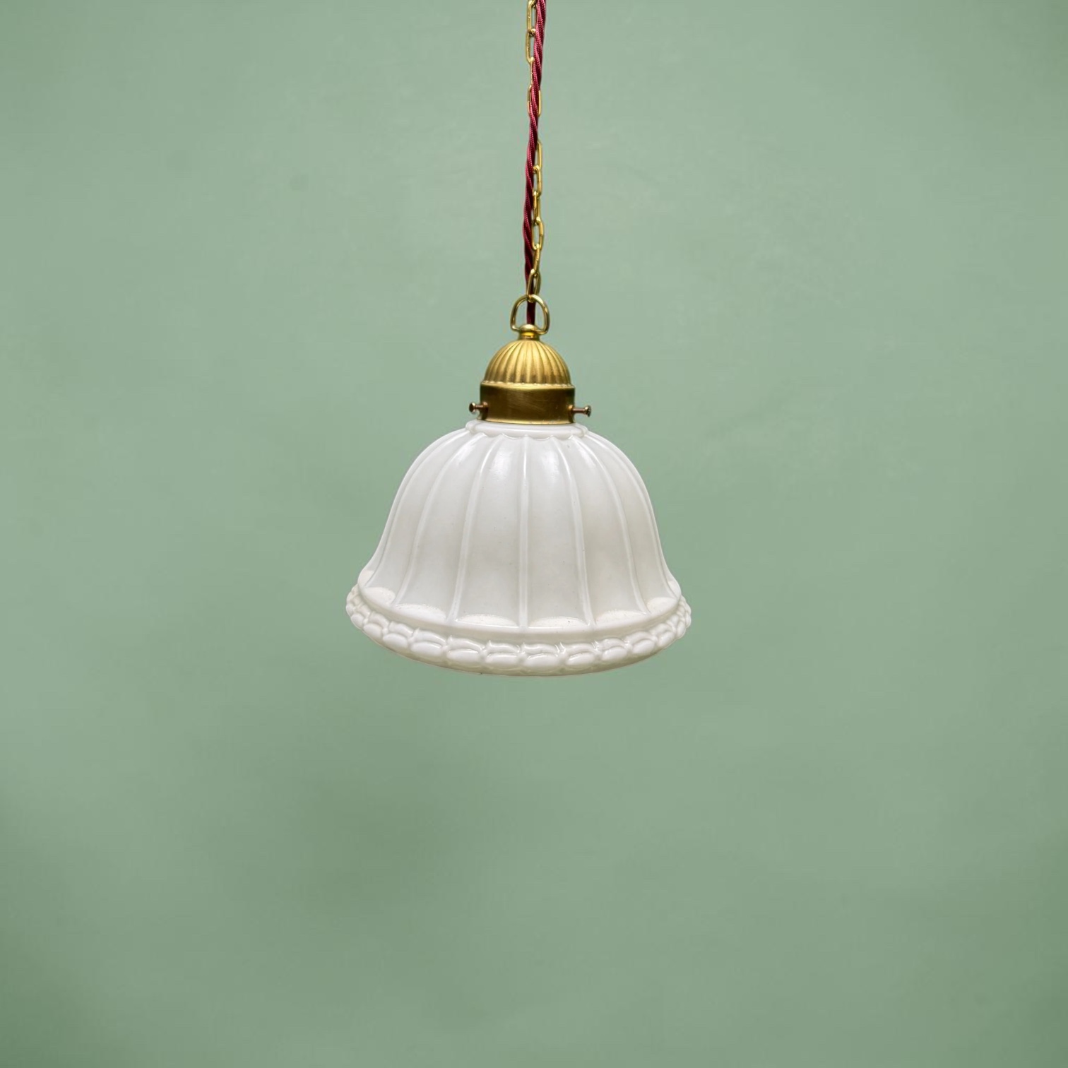 Pair of opaline lights