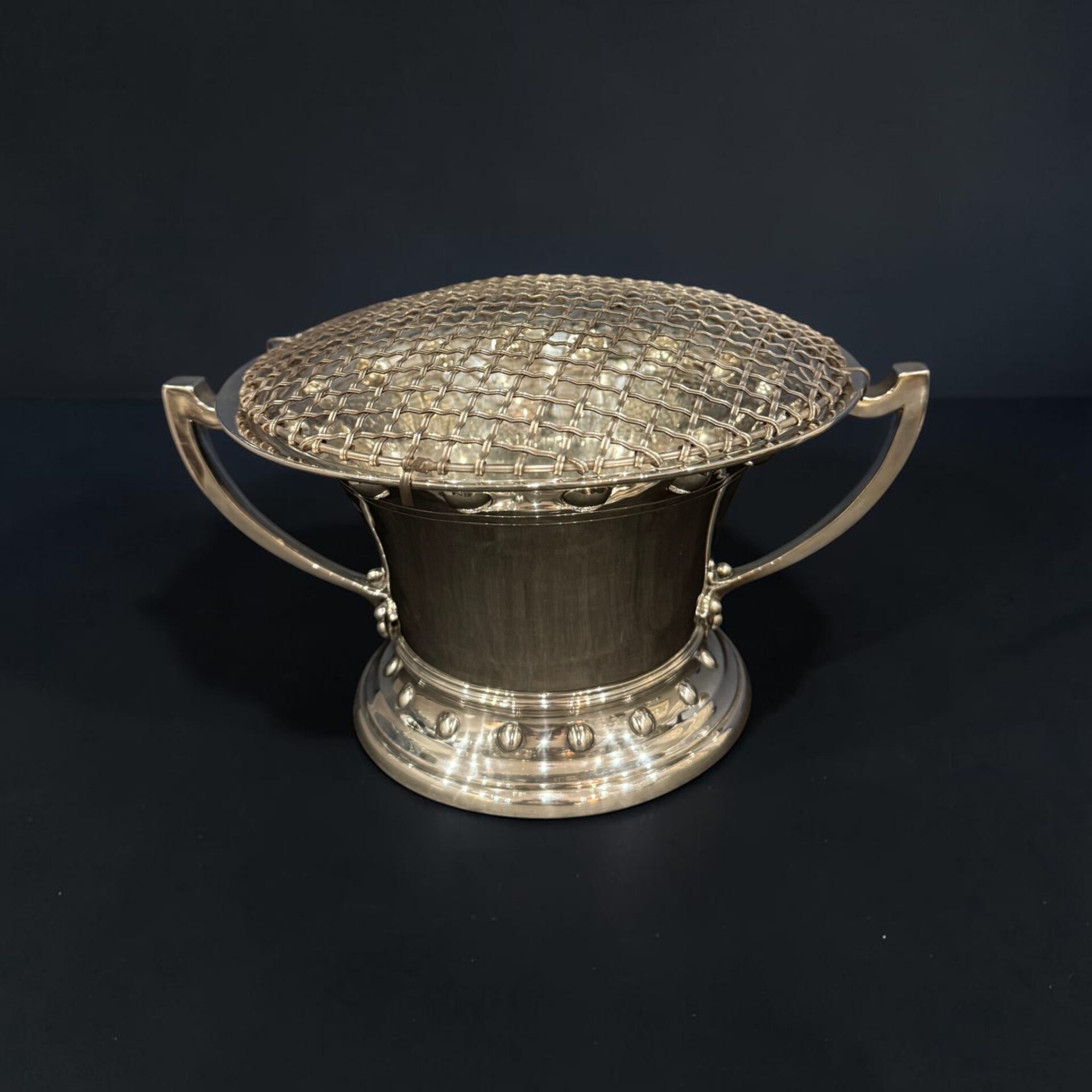 Silver rose bowl, London 1904 by Skinner & Co